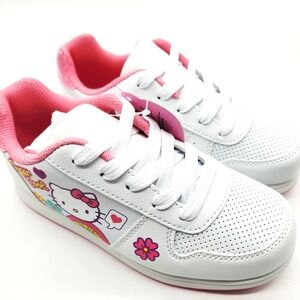 Toddler Hello Kitty Court Sneakers White Little Kid Girl Shoes Size 1 New Boxed